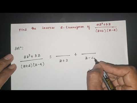 BMATE301 Module 4 | Model Question Paper 2 (Q. 8b) | Inverse z transform |