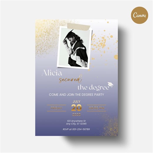 Graduation Invitation | Digital Graduation Invitation | Graduation Party | Class of 2026 | Grad Announcement | Digital Invitation - Etsy