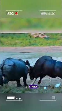 White Bison vs Tiger: A Rare and Terrifying Wildlife Confrontation