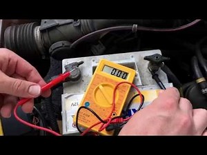 Car alternator test generator test with multimeter Peugeot 205 instructions
