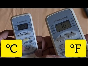 How to Switch Your A/C from Celsius to Fahrenheit (Trane, Carrier, Goodman, Lennox, Midea...)
