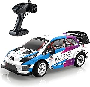 Fast RC Cars for Adults, 20+MPH RC Drift Car, 4WD RTR High Speed RC Rally Cars with Gyro ESP &Oil Hydraulic Shock Absorber, Drifting Remote Control Car for Adults & Kids