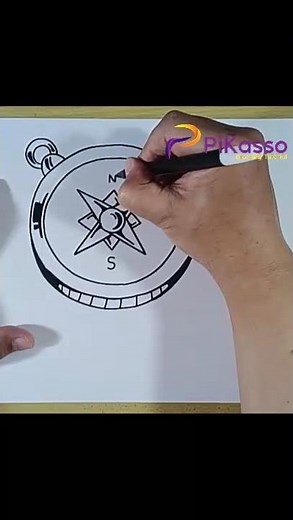How to Draw Compass in Less Than One Minutes