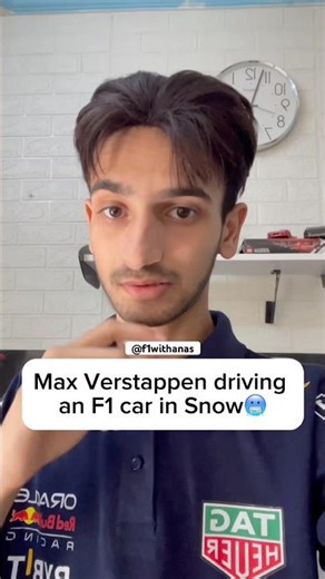 Max Verstappen Driving an F1 car in Snow ❄️🥶🌨️ #f1 #f1shorts #f1memes
