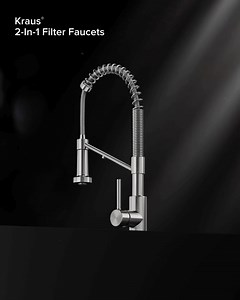 💧Kraus® 2-in-1 Filter Faucets combine modern design with everyday convenience, delivering both tap and filtered water from a single faucet with separate waterlines that prevent cross-contamination. Explore the full range of Kraus water quality products that seamlessly work together to offer clean, great-tasting water right at your kitchen sink. SHOP NOW 👉 https://bit.ly/4kGuWlF | Kraus USA