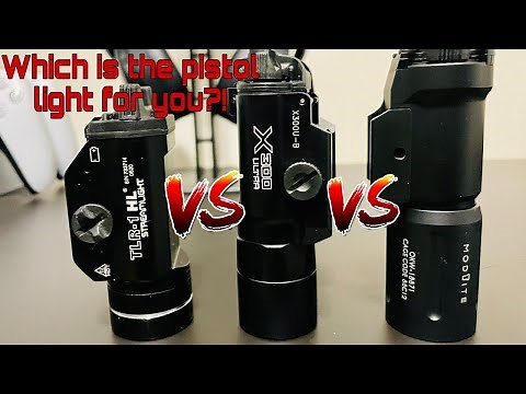 Modlite PL350(OKW) Vs Streamlight TLR-H1 vs SUREFIRE X300U-B/ Quick Comparison