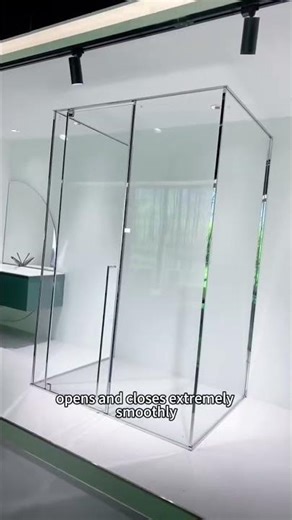 A cubic shower enclosure with minimalist design, would you like it?