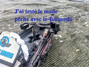 essai torqeedo en mode pêche