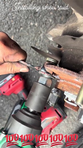 Installing wheel stud without having a wheel stud installer | Rajj Rajj