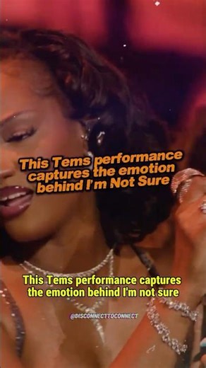 Tems — “I’m Not Sure” Explained Through a Live Performance #tems #liveperformance