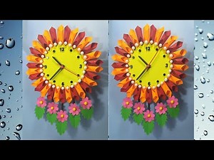Beautiful Diy For Wall Clock / Home Wall Decoration Ideas /Home Making Beautiful Wall Hanging Clock