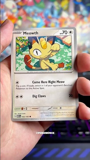 Meowth 052/165 Scarlet & Violet 151 – Pokémon TCG Collection