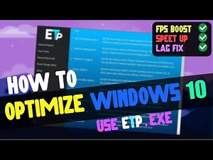 🔧 Cách Tối Ưu Windows 10 Bằng ETP Optimizations ✅ | Tăng FPS | For Gaming | 2021.
