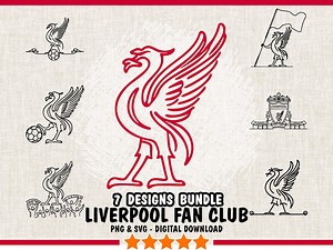Liverpool Logo SVG & PNG Bundle – 7 Minimalist Liverpool Inspired Fan Art Designs for DIY Crafts , Soccer Digital Download - Personal Use. - Etsy