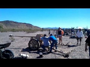 PAK-40 Firing Anti-tank gun