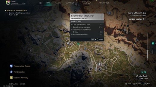 All Once Human Evergreen Vineyard crate locations