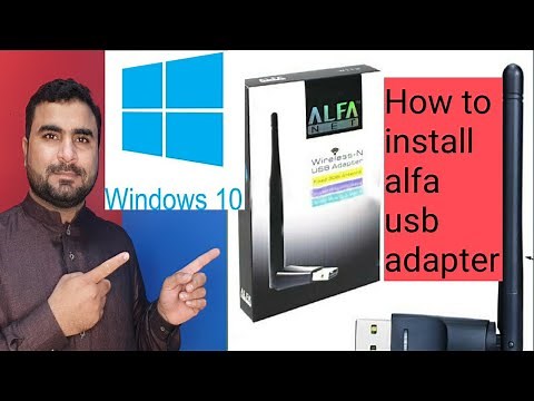 Alfa wifi adapter antenna unboxing and setup windows 🔥🔥