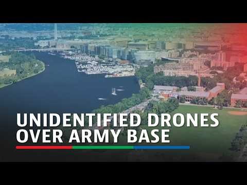 ANIMATION: Unidentified drones detected over Army base in Washington | ABS-CBN News