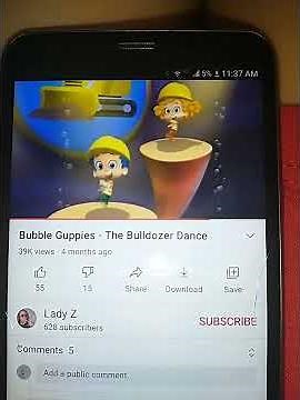 bubble guppies the bulldozer dance dance song