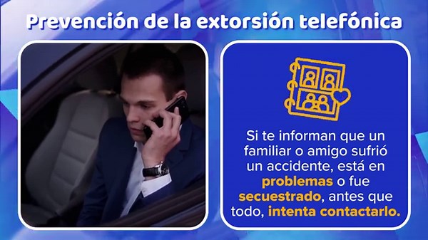 Prevención de la extorsión telefónica