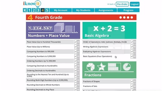 One of the great features on our new website, iKnowit.com, is the ability to assign math lessons to individual students who have differing math skills and abilities! Create a custom lesson plan for each of your students when you try out iKnowit today! | Super Teacher Worksheets