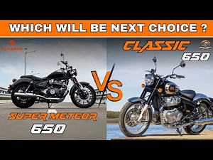 Royal Enfield Classic 650 vs Super Meteor 650 | Which One is Worth It? 🔥🏍️ | Full Comparison 2025