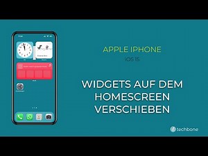 Widgets auf dem Homescreen verschieben - Apple iPhone [iOS 15]