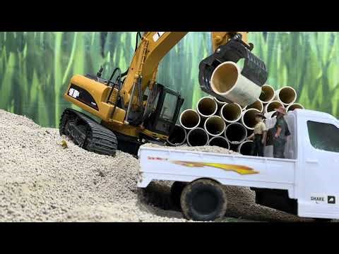 🏠 RC Excavator Builds a Mini House from Scratch! The Results Are Astounding, Just Like the Real💪