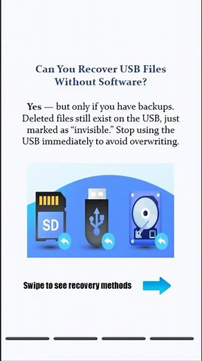 Recover Deleted Files from USB Drive in Seconds (No Software!) 🔥