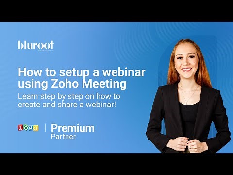 How to setup a webinar using Zoho Meeting | Zoho Tutorial | Zoho Expert