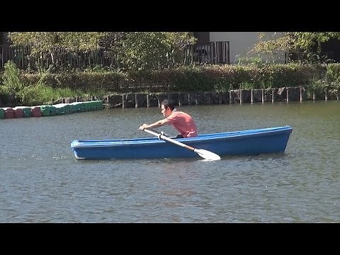 手こぎボートをうまくこぐコツ