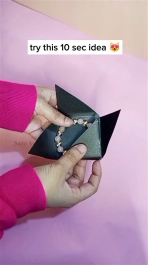 Cutest DIY mini gift wrap idea😱 #saroartify #shorts