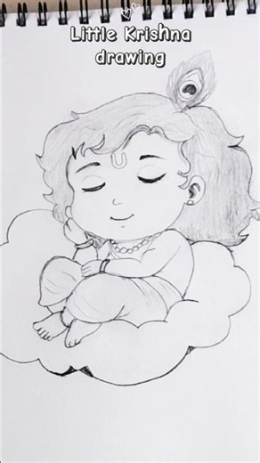 krishna easy drawing #art #shorts #drawing #trending #viral