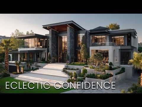 This Modern Eclectic Mansion Defines the Confidence of Elite Suburban Luxury