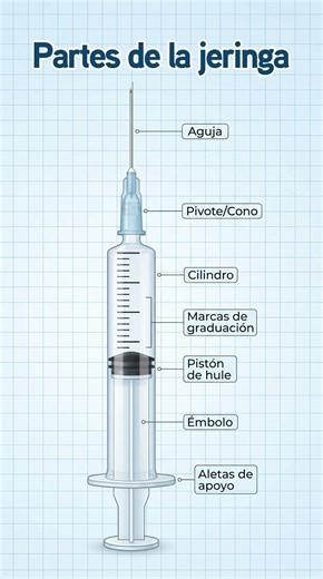 🩺 Partes de la jeringa 💉