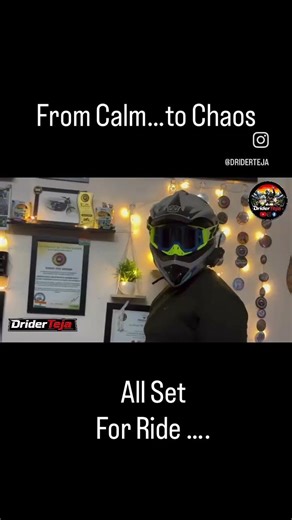 Helmet on… mindset locked…Ride mode ON 🏍️From Calm… to Chaos 🔥