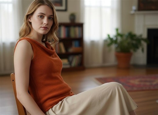 Sleeveless Cowl Neck Knit Top Pattern (PDF) - Etsy