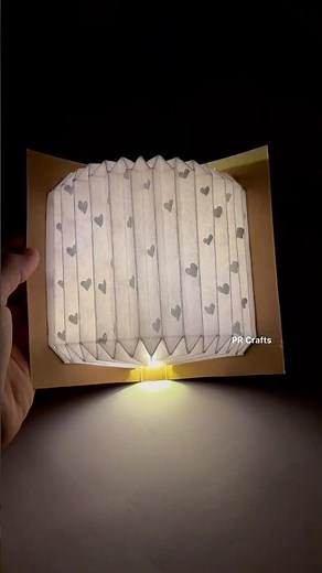 DIY easy book lamp using paper💡|| #diy #craft #love #lamp #booklamp #trendingshorts #handmade #art