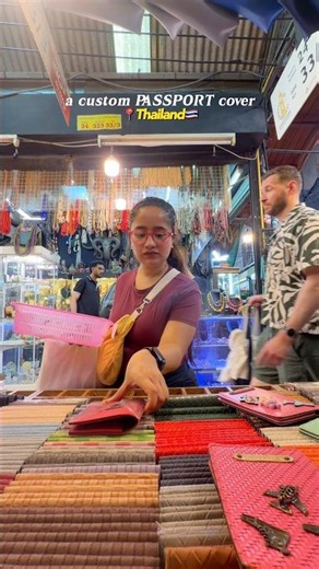 creating a CUSTOM PASSPORT cover in Thailand🇹🇭⭐️ #minivlog