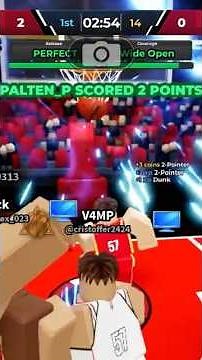 Dunk shoot🔥NBA championship basketball!‪@Roblox‬