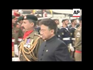 Pervez Musharraf was sworn in for a five-year term as Pakistan's civilian president. Musharraf is pr