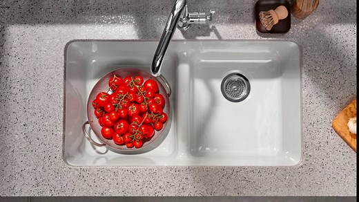 KOHLER Brockway 36" Wall-Mount Utility Sink, White, Durable Cast Iron Construction, Scratch-Resistant Enamel Finish, Industrial Design, K-3200-0