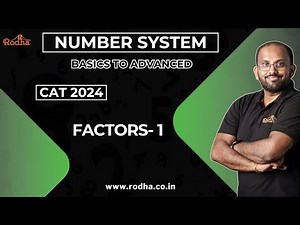 Factors 1 || Number Systems || Quantitative Aptitude || CAT Preparation