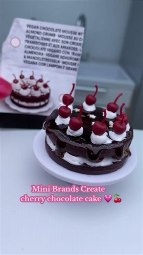 Mini Brands Cherry Chocolate Cake Creation