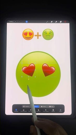 Mixing two emojis in one cool satisfying emoji