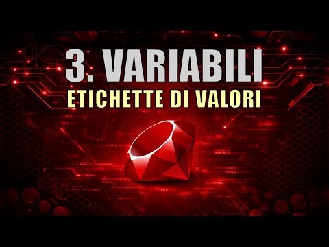 Corso Ruby | 3. Variabili: Dichiarazione, Riassegnazione e Naming