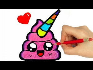 How to draw a cute poo easy step by step