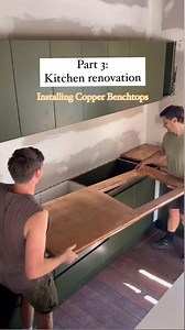 5.6K views · 95 reactions | Part 3 kitchen reno: I’ve decided to wrap EVERYTHING in copper 李 . Shoutout to who gave us tips about the entire process and are the manufacturer of these hammered copper sheets!  . #renovation #DIY #copperkitchen #copper #kitchenrenovation #husbandsofinstagram #supportlocal | Home Husbands | Facebook