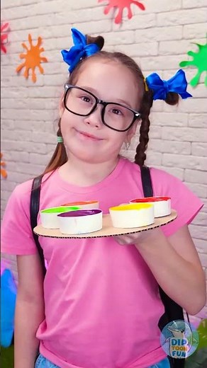 🎨 Snacktastic Art! Whimsical Food Craft for Kids! 🤫 #DIY #Kids #Shorts