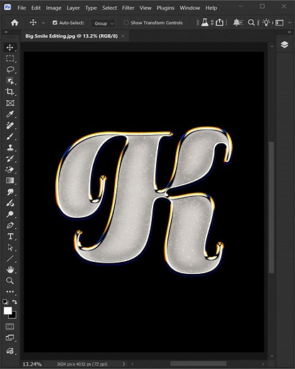 198K views · 1.8K reactions | Adobe Photoshop tips to create this ash stone chrome text effect! #bigsmileediting | Big Smile Editing | Facebook